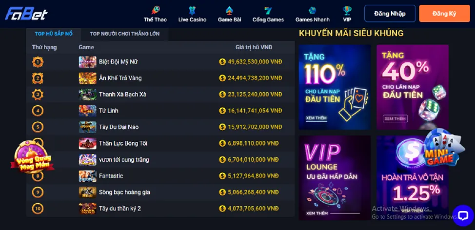Banner khuyến mãi bắn cá BJ38 Win